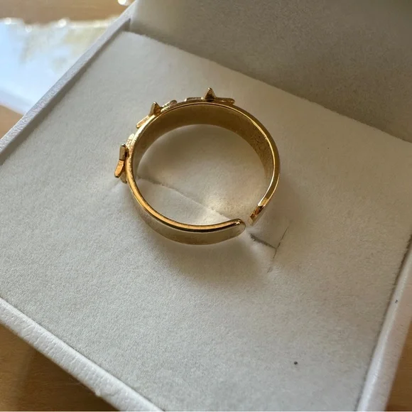 Bracha Gold Star Ring Adjustable One Size - Picture 3 of 4